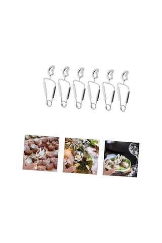 Adet Deniz Kabuğu Gıda Klipsi Salyangoz Kuyruğu Kesme Aleti Izgara Maşası Mutfak Gereçleri Salyangoz Çatalları Catering Maşası Istakoz Maşası Diğer