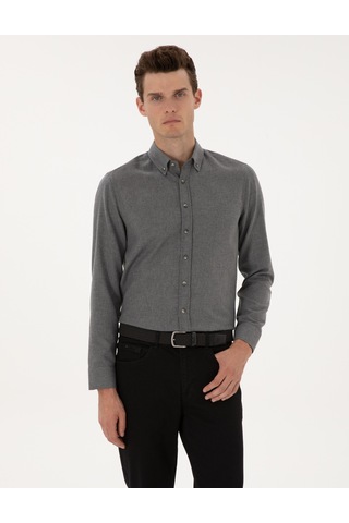 Pierre Cardin Erkek Gri Gömlek Desenli 50316751-vr024 Gri
