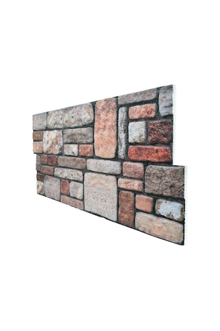 5 Adet X Karma Taş Desenli 3D Strafor Köpük Duvar Kaplama Paneli (446785824)