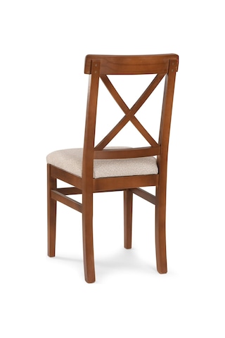 Barok Ceviz Alaçatı Sandalye Kahverengi
