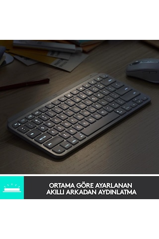 Logıtech Mx Keys Mını Mınımalıst Kablosuz Bluetooth Klavye
