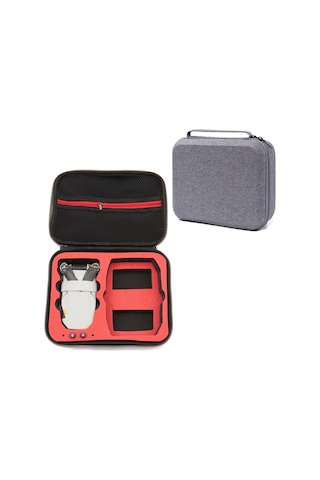 Maiyame Djı Mini 2 İçin Siyah Dış Kabuk Kırmızı İç Dolgu Taşınabilir Çantası - Su Geçirmez, Basınç Dayanıklı, Kumanda, 3 Pil Ve Aksesuarları Saklar
