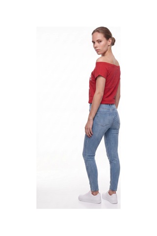 CEMO Kadın Yüksek Bel Skinny Fit Jean Pantolon 26k6-c2660-bzm-42 Kar Yıkama