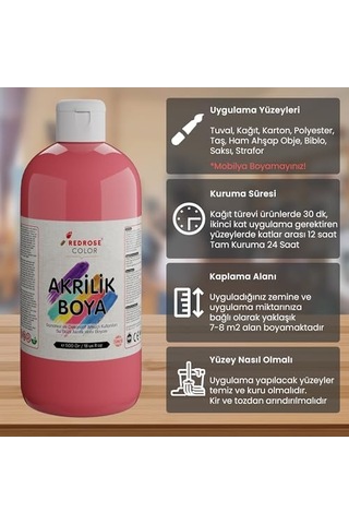 Pembe Akrilik Boya 500gr