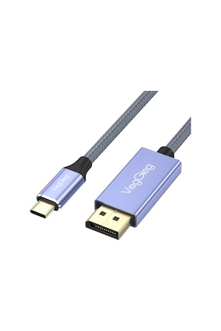 Veggieg 8k/60hz 4k/144hz/120hz Type-c 3.1 To Displayport 1.4 Çift Yönlü Kablo 2 Metre