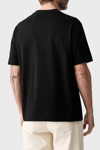 Boss % 100 Pamuk Bisiklet Yaka Logolu T Shirt Erkek T Shirt 50565606 002 Siyah