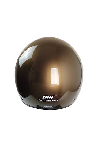 Kask Mts Fx-101 Parlak Kahve Çenesiz