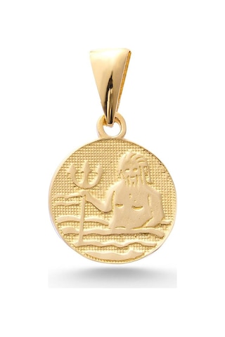 Sefa Gold 14 Ayar Altın Kova Burcu Kolye Ucu