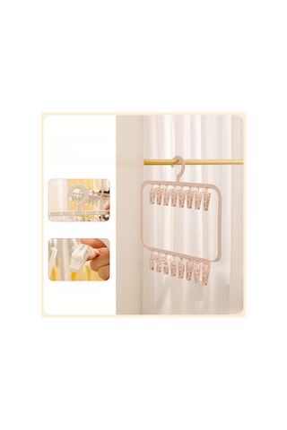 Kırmızı Fasulye Ezmesi Tozu 16 Klipsli Çorap Klipsi, Çok İşlevli Saklama Renkli