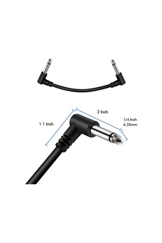 Sones Tek Blok Ses Enstrümanı Elektrik Gitar Efekt Hattı, Kablo Uzunluğu: 30 Cm Siyah