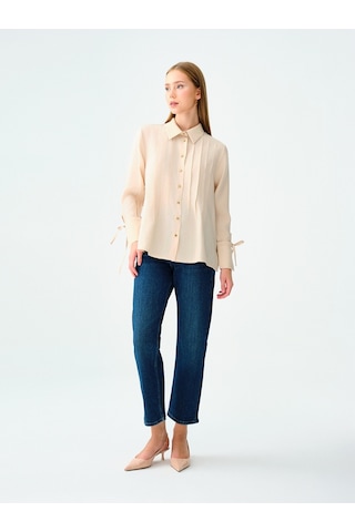 Comfort Straight Comfort Fit Kadın Pantolon Denim