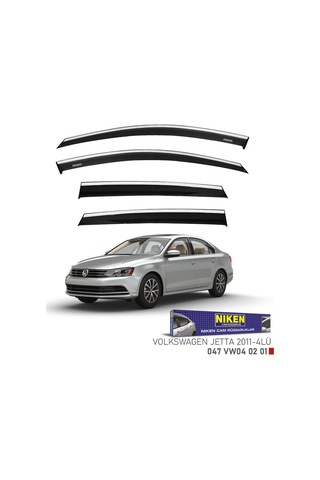 Niken Vw Jetta Cam Rüzgarlığı Kromlu 2011+ Niken 047 Vw04 02 01