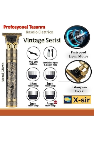 T-xsir Şarjlı Tıraş Makinesi Saç Sakal Lazer Epilasyon Öncesi Kol Bacak Yanak Koltuk Altı Vücut