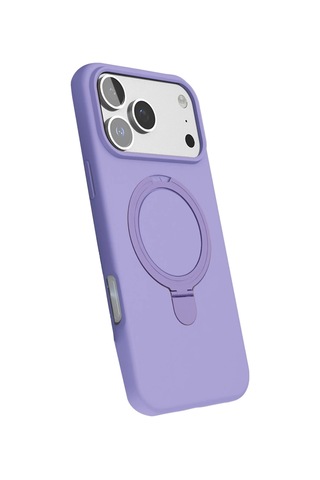 Özel Apple I Phone 17 Pro Regal Magsafe Standlı Kapak - Lila Fırsat