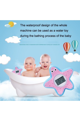 Sones Mty-805 Karikatür Çocuk Elektronik Su Termometresi Pembe