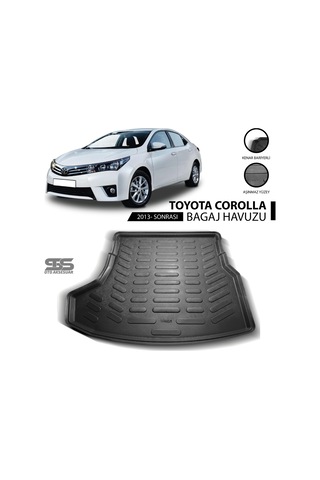 Toyota Corolla Bagaj Havuzu 2013 Sonrası Havuzlu Bagaj Paspası