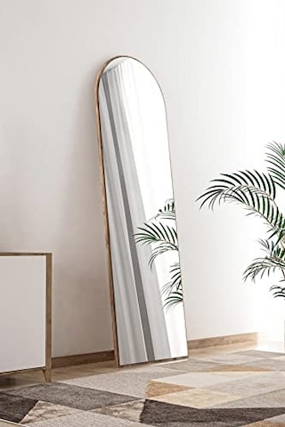Tarz Design Ceviz Antre Koridor Konsol Duvar Salon Banyo Wc Ofis Yatak Odası Boy Ayna 40x120 Cm Çok Renkli