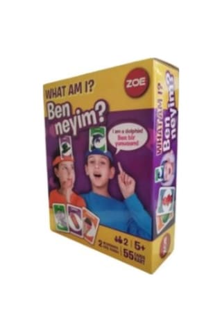 What Am I Ben Neyim Eğitici Kart Oyunu 5+ Yaş 2 Kişilik Tahmin Ve Soru-cevap Oyunu