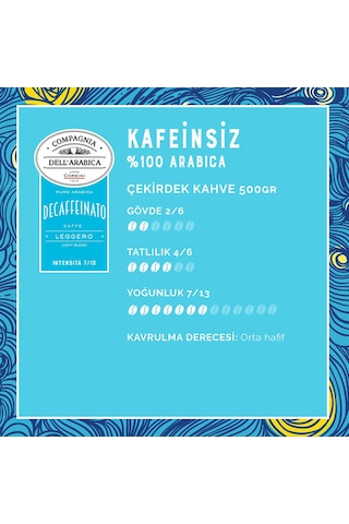 Caffe Corsini Kafeinsiz %100 Arabica Çekirdek Kahve 500 G