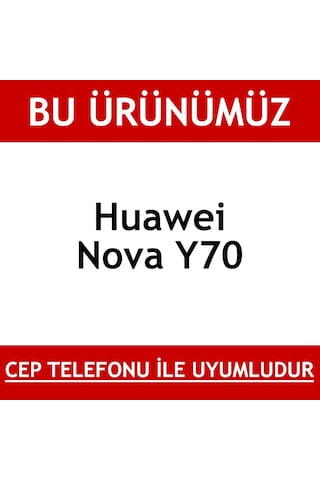 Huawei Nova Y70 Kırılmaz Ekran Koruyucu Temperli Cam