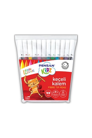 Keçeli Kalem 12 Lı Renk Pensan Keçeli Kalem 1 Paket