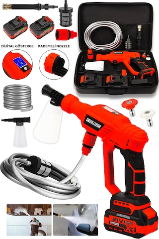 Graizer Yüksek Basınçlı Kömürsüz Motor Akülü Oto Araba Yıkama Mak