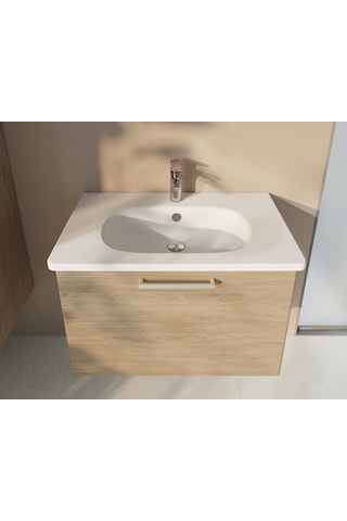 VitrA Root Round A42722 Lavabo Bataryası (Sifon Kumandalı) Krom