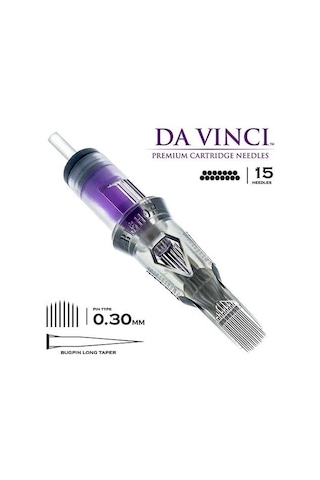 Bishop Davinci V2 1015 Cmlt Curved Magnum Bugpin Long Taper Kartuş Dövme İğnesi