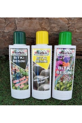 Bitki Besini 3' lü Set Genel Bitki Besini Kaktüs Sukulent Besini