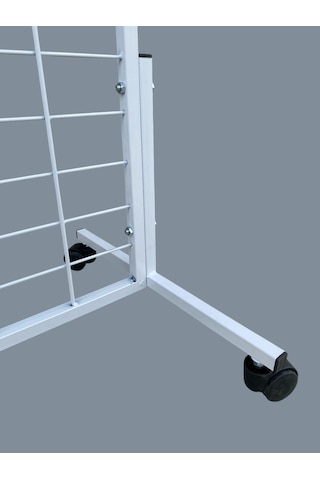 60x150 Cm, Tekerlekli Beyaz Pano Stant, Çorap Standı, Aksesuar Standı, Telefon Standı, Bijuteri Standı