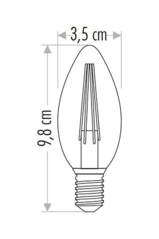 Cata 4w Led Filament Buji Ampul Günışığı E14 Ct-4066g