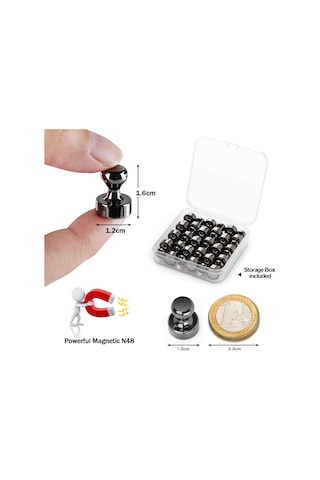 Neodimyum Mıknatıslar, 24 Adet Güçlü Küçük Mıknatıs