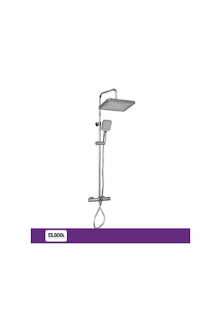 Duxxa Atlas Termostatik Bataryalı Rain Duş Seti Krom Dtb.114 Krom