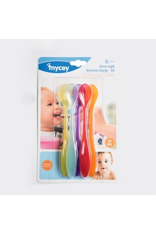 Mycey Uzun Saplı Besleme Kaşığı 5 Li Çok Renkli