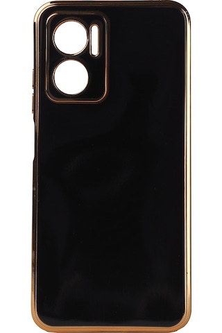 Xiaomi Redmi Note 11E Kılıf Zore Bark Kenarları Altın Renk Kılıf