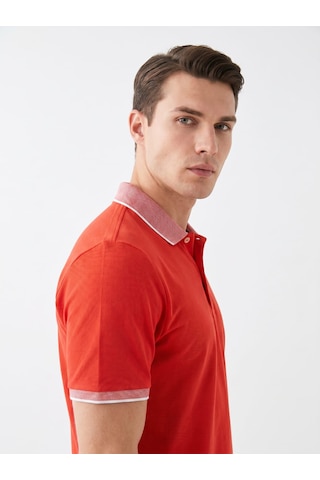Giyim Dünyası Erkek Polo Yaka Kısa Kol Tshirt Turuncu