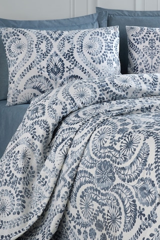 Doğal Pike Baskılı Çift Kişilik Loop Mavi Mavi