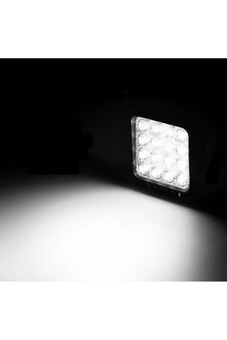 2 Adet Off Road Sis Farı - Lambası 16 Led Kare Çalışma Lambası N11.11247