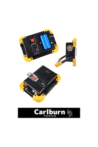 Premium 3 Mod Su Geçirmez 180 Derece Dönebilen 4400 Lityhum Pil 750 Lümen Powerbank Şarjlı Işıldak Çok Renkli