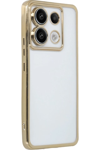 Gld-spt- Newface Xiaomi Redmi Note 13 Pro 5g Kılıf Razer Lensli Silikon - Gold