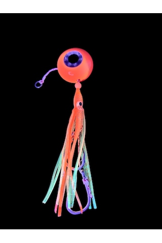 S.f. Melek Gözü Jig 150g Turuncu Uv - 0/3 No Paslanmaz İğne