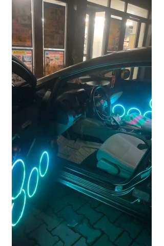 16'lık Midrange Kapağı Piksel Neon Ledli 358 Animasyon 4 Kapak