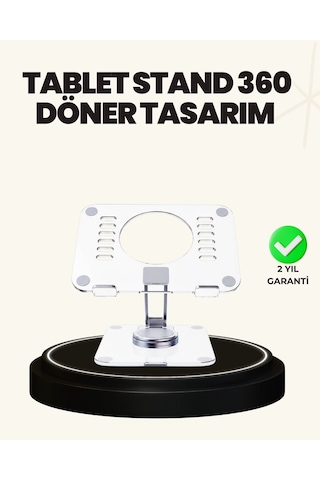 Ayarlanabilir Şeffaf Tablet Standı Kaymaz Silikon Tabanlı 3344604