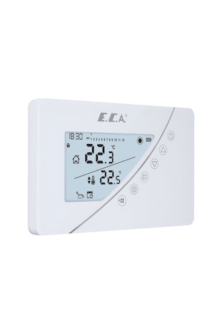 E.C.A. Poly Touch 400W Kablosuz Oda Termostatı Beyaz
