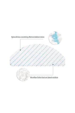 Besthome1 Ecovacs Deebot T8/t9 Aıvı İçin Mikrofiber Temizlik Pedi, Yumuşak Ve Yüksek Emicilik