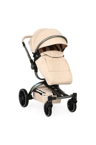 Yoyko Spin 360 Derece Dönebilen Bebek Arabası Latte Gri Kasa Latte - Gri