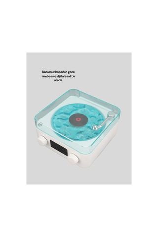 Gece Lambalı Stereo Bluetooth Hoparlör 3-ü-1