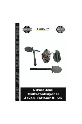 Nikula-mini Multi-fonksiyonel Askeri Katlanır Kürek Pratik Gereç Açık Hava Zorlu Arazi Çok Renkli