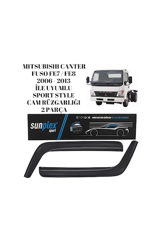 Mitsubishi Canter Fuso Fe7 / Fe8 2006 2007 2008 2009 2010 2011 2012 2013 Uyumlu Sport Style Cam Rüzgarlığı 2li Sunplex