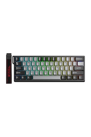 Aula Win60 He Pro Manyetik Klavye Rapid Trigger Xingyi Switch 8000hz Rgb Tkl Hot Swap Oyuncu Klavyesi Gri